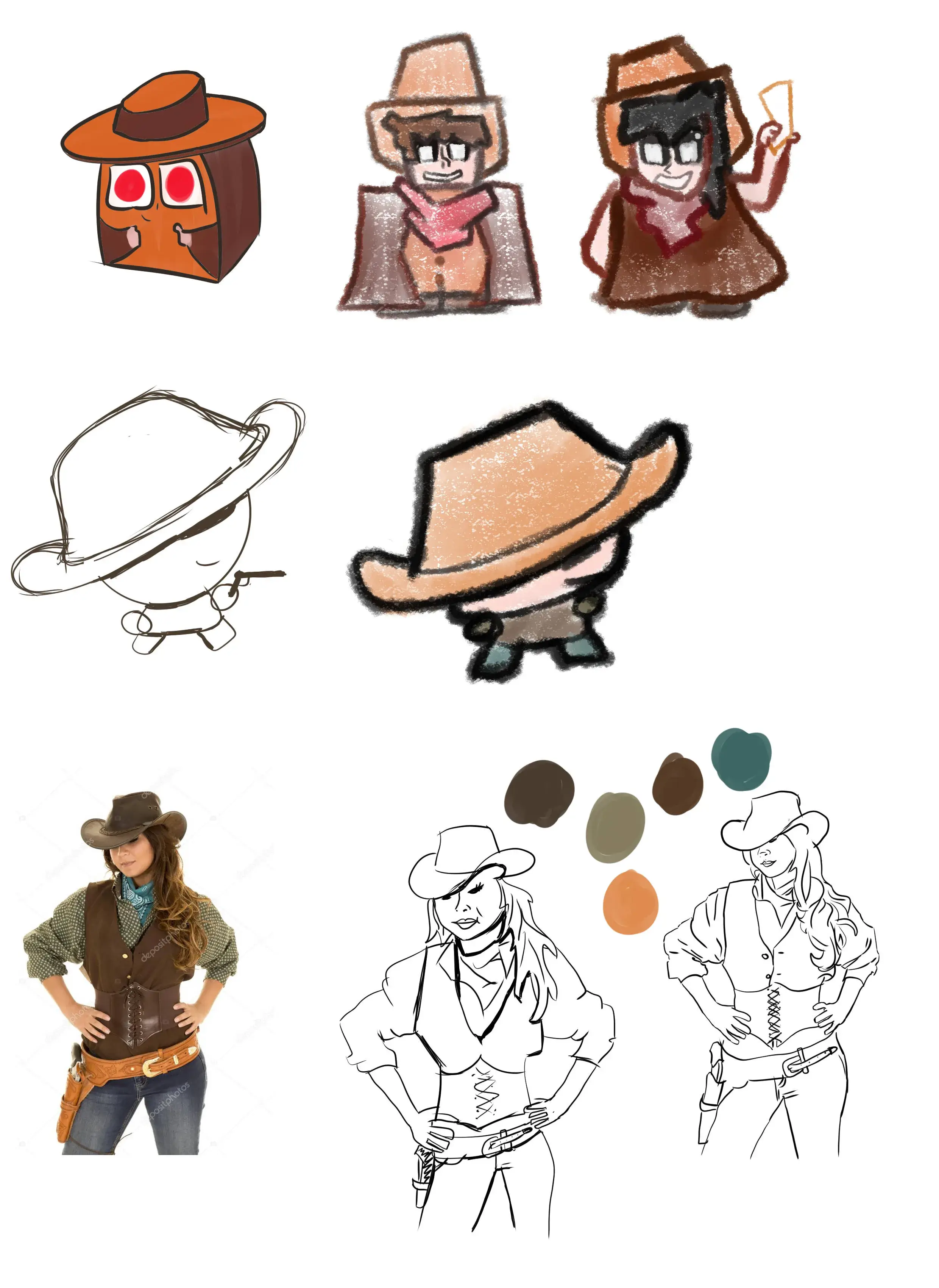 Cowboy stylizations 2